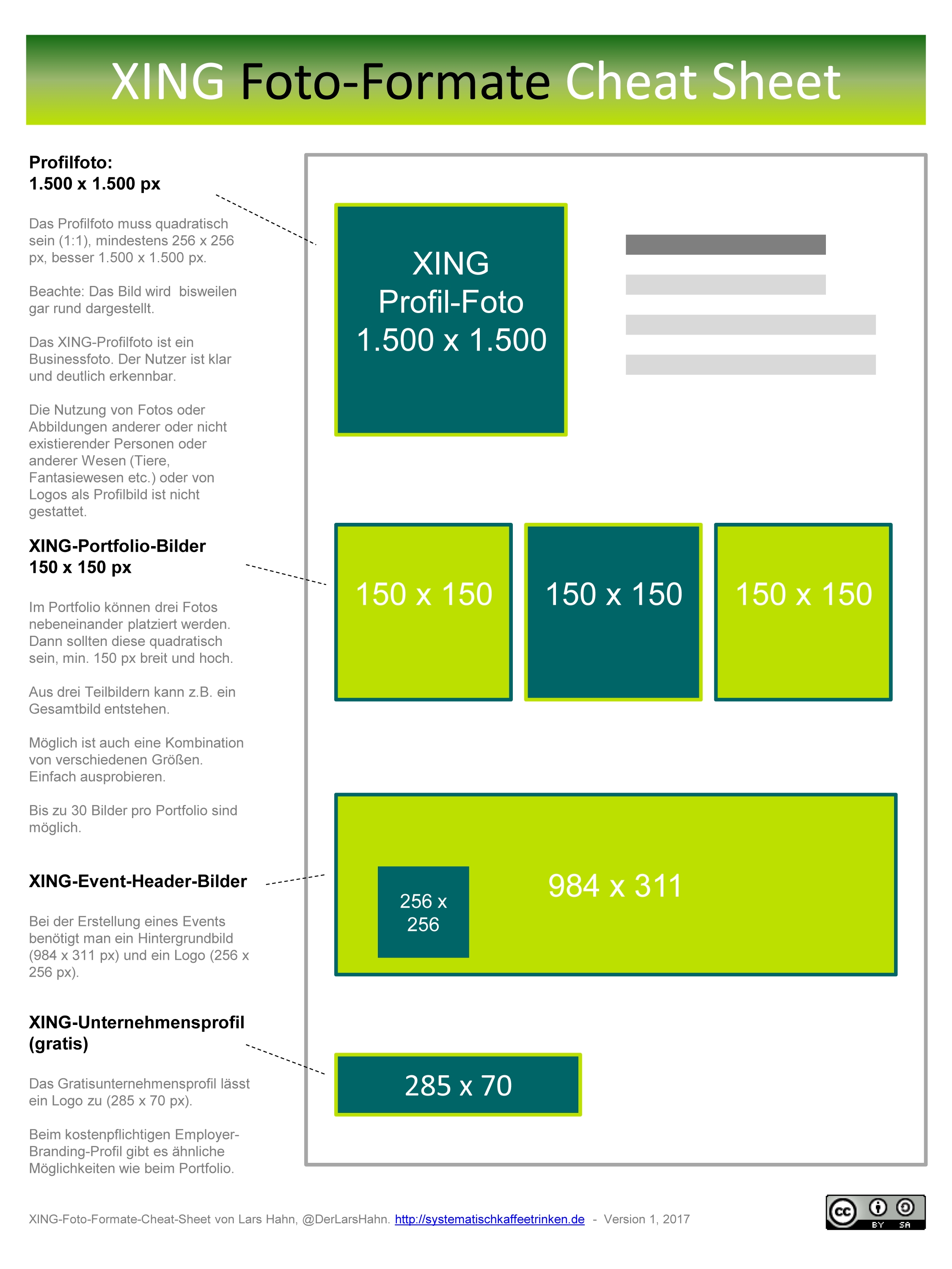 XING-Foto-Formate Infografik